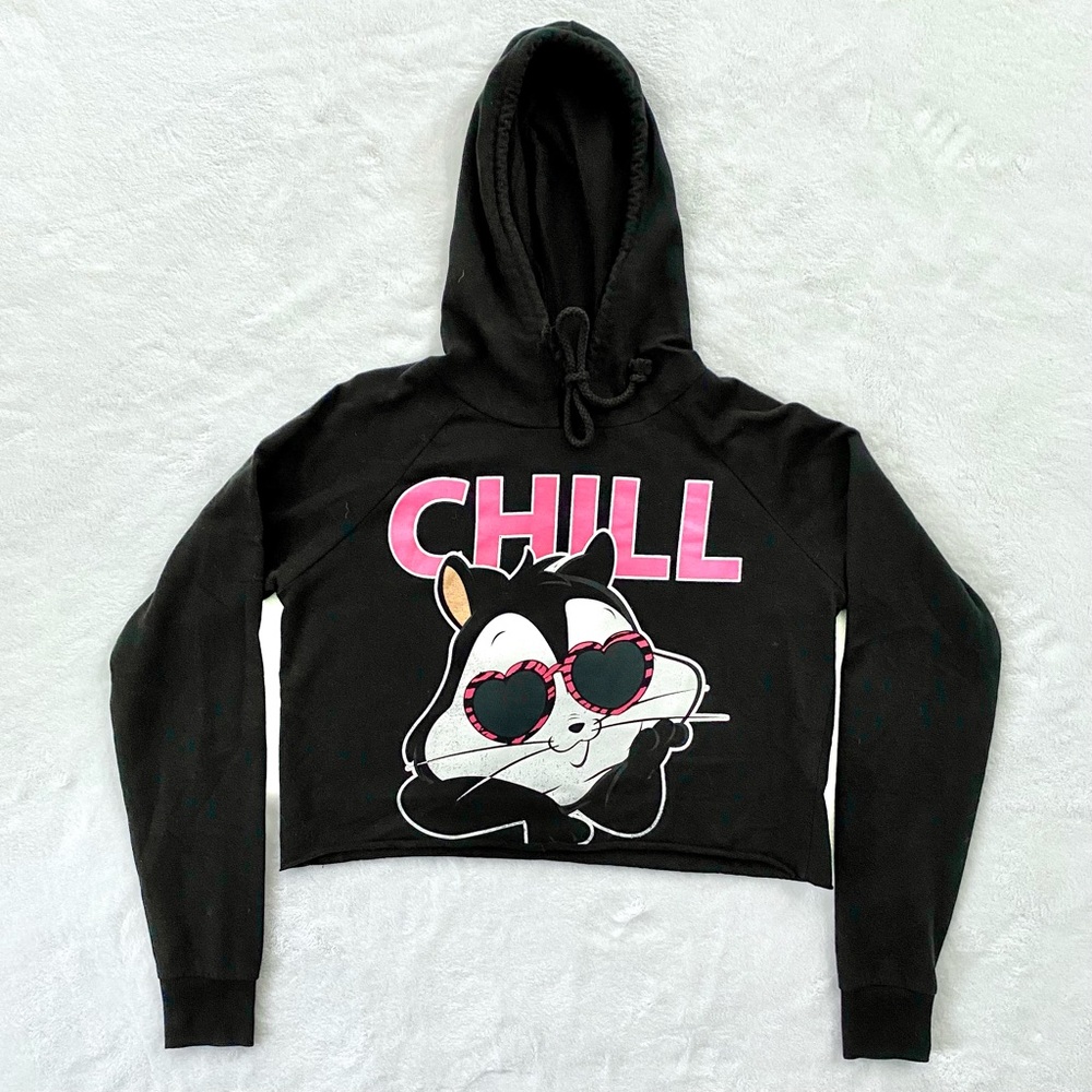 Looney Toons Graphic Cropped Sweatshirt